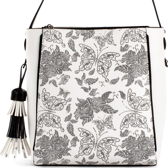 Cruise! Joanel Butterfly Hobo Bag White Black NWT - Picture 11 of 11